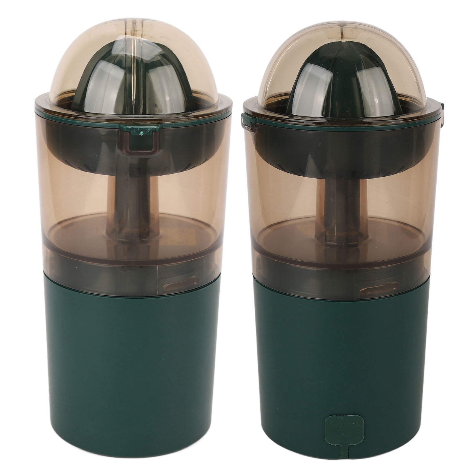 Riousery Portable Mini Electric Citrus Juicer Machine 300ML / 10.14 fl oz USB Rechargeable Fruit Squeezer with Press Juicing Head 20W Green