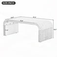 thumbnail image 5 of TREXM Minimalist Coffee Table with Curved Design & High-Quality Material, 5 of 8
