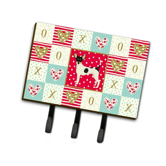 Toy Fox Terrier Love Leash or Key Holder