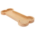 thumbnail image 4 of Multipurpose Wood Plate Beige 1Set 11.79X4.91X0.79in Bone Shape, 4 of 7