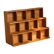 thumbnail image 3 of Estante de pared con soporte de celosía para escalera de madera, organizador de almacenamiento colgante resistente 38cm x 13cm x 27cm, 3 of 9