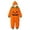 5Orange, variant on REDARER Kids Hooded Zip Onesie Pumpkin Face Graphic Jumpsuit with Side Pockets Halloween Trick or Treat Party Dress Up Loungewear ,160
