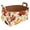 Multicolor 4, variant on Thanksgiving Hat Pattern Storage Basket Collapsible Storage Bin, PU Foldable Basket Convenient Box Storage Organizer with Handles for Shelves Office Bedroom Closet Nursery Toys Laundry