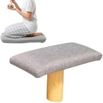 Meditation Bench, Portable Yoga Kneeler Chair with Foldable Wooden Frame, Prayer Bench with Ergonomic Comfort Seat, Mindfulness Support Tool for Home Indoor Outdoor Travel, Relaxation Accessory for B