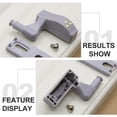 thumbnail image 2 of Shisuyan 4pcs Professional Hinge Light Universal Practical Cupboard Cabinet LED Hinge, 2 of 9