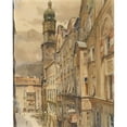 thumbnail image 3 of Franz Poledne 20x24 Black Modern Framed Museum Art Print Titled - The Golden Roof in Innsbruck, 3 of 5