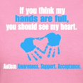 thumbnail image 3 of CafePress - If You Think My Hands Are Full T Shirt - Women's Traditional Fit Dark T-Shirt, 3 of 4
