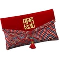 thumbnail image 1 of Tissu Brodé Enveloppe Rouge pour l'Année du Cheval, 1 of 8
