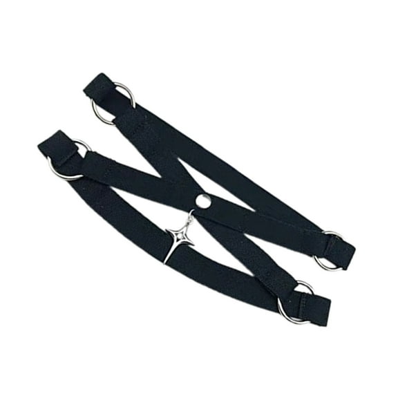 Yokua Women Gothic Punk Star Pendant Leg Harness Bandages Elastic Thigh Garter Belt