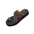 thumbnail image 1 of SEAOPEN Women's Square Toe Slide Sandals Rhinestone Clear Flat Sandals Summer Sandals Cute Slide Sandals Size 5.5 Brown, 1 of 7