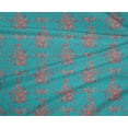 thumbnail image 4 of oneOone Polyester Lycra Fabric Leaves Block Printed Fabric 1 Yard 56 Inch Wide, 4 of 4