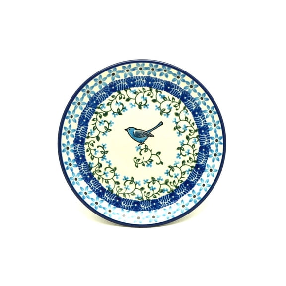 Polish Pottery Plate - Bread & Butter (6 1/4") - Song Bird