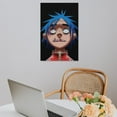 thumbnail image 5 of 2D Gorillaz Decorative Painting Canvas Wall Poster Art Picture Painting Gift Living Room Posters Bedroom Painting Decor, 5 of 8