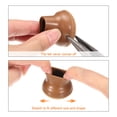 thumbnail image 3 of Uxcell 16pcs Chair Leg Floor Protectors Fit for 0.8-1 Inch Chair Legs, Brown, 3 of 6