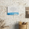 thumbnail image 4 of Bible Verse Watercolor Canvas Print Decor When You Go Through Deep Waters I will Be with You Isaiah 43 : 2 Wall Painting Posters Artwork 12\u201dX15\u201dHome Office Decoration (Framed), 4 of 6