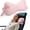 Pink, variant on RoamReady Dog Bone Neck Pillow, Fixed Rope Loops Chiropractic Support, Travel Driving Lumbar Comfort, Adult Pink