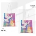 thumbnail image 3 of YFYANG Reusable Canvas Handbags, Watercolour Painting Pattern Durable Portable Tote Shopping Bag for Daily Travel, 3 of 8