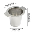 thumbnail image 3 of Stainless Steel Tea Infuser,Mesh Strainer,Leaf Filter,Leakproof Sieve,Tea Compartment,Kitchen Tool,Tea Maker,Brewing Accessory,Perfect for Tea Lovers,PENDANE,SL, 3 of 9