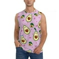 thumbnail image 3 of Uemuo Different Avocados Pattern Men's Sleeveless T-Shirt,Muscle Athletic Tank Top, Moisture-wicking Quick-dry Breathable Classic Tee Top for Gym Run Outdoor Sports-Medium, 3 of 8