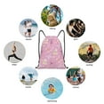 thumbnail image 6 of Wukai Butterfly 1 Drawstring Backpack Bag Sport Gym Sackpack Large Size String Backpack Cinch for Women Men-Medium, 6 of 6
