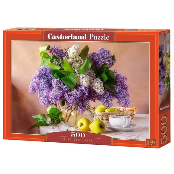 500 Piece Jigsaw Puzzle, Lilac Still Life, Flower puzzle, Nature, Adult Puzzle, Castorland B-54091