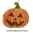 thumbnail image 3 of Adornos navideños, regalos navideños, toallas de mano colgantes de forro polar con diseño de calabaza de Halloween y corales, toallas de mano para cocina y baño, toallas sanitarias colgantes para fies, 3 of 6