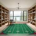 thumbnail image 2 of ODIKA Football Vintage Athletic Field Doormat Pennant Footaball Door Foldable Easy Care for Master Suite, California King, Under Bed, 2 of 7