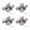 nickel, variant on 4Pcs Stainless Steel Folding Hinge For Screen Door And Table Flap Invisible Designs Crossed Hinges for Home Cabinet Repairing