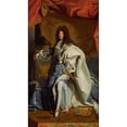 thumbnail image 2 of After Hyacinthe Rigaud 15x24 Black Ornate Framed Double Matted Museum Art Print Titled: Portrait of Louis Xiv, 2 of 5