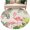 Light Brown, variant on Pink Flamingos Round Area Rug 6Ft Washable Circle Rugs for Bathroom Office, Summer Beach Tropical Floral Cactus Non-Slip Carpet Floor Mats Indoor Outdoor Carpet Runner Aesthetic Home Decor