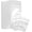Matte White Flat Bag, variant on 100 Pack Matte Black Mylar Flat Bags - 5.5x7.8 Inches Resealable Smell Proof Foil Zipper Food Pouches - oz Sealable Flat Packaging Sample Pouch Bag