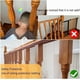 thumbnail image 4 of Red de seguridad para escaleras TFXXSJWY, 4,5 m x 91 cm, malla negra, 4 of 6