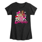 Barbie Hearts - Toddler And Youth Girls Short Sleeve Graphic T-Shirt