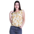 thumbnail image 4 of Moomaya Hauts en Jersey de Coton pour Femmes Sans Manches Imprimé Col Rond Tenue Décontractée, 4 of 4