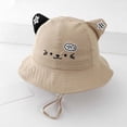 thumbnail image 1 of Bucket Hats Cute Cartoon Cat Ear Buckets for Girls Wide Brim Sun Hats for Girls with Adjustable Strap, 1 of 6