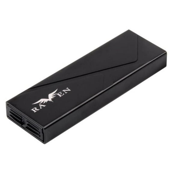 SilverStone Technology RVS03 10 Gbps SuperSpeed USB-C 3.2 Gen2 to NVMe & SATA M.2 SSD Enclosure, Black