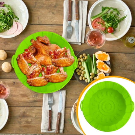 

Yedhsi Baking Mats Reusable Air Fryer SILICONE BAKING Pad Foldable Fryer Tray Pad