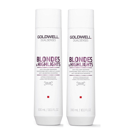 Goldwell Dualsenses Blonde & Highlights Anti-Yellow Shampoo 10.1 Ounce Pack Of 2