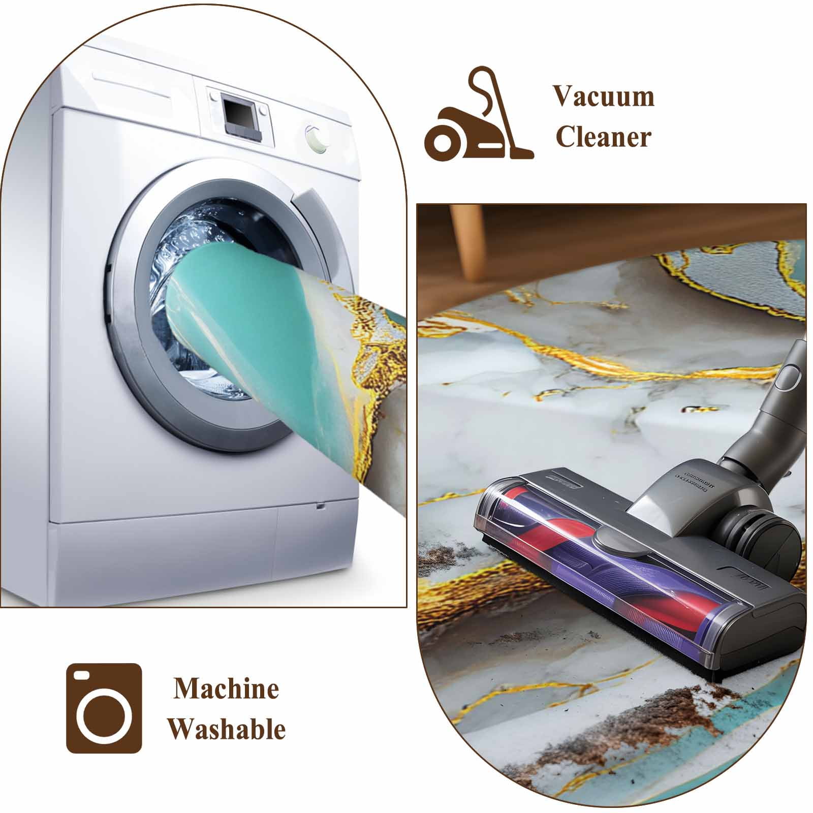 Turquoise Marble Bathroom Rug Washable 2x3 Entryway Rug Non Slip Modern Abstract Gold Stripes Art Front Door Mat Low Pile Indoor Doormat Throw Floor Carpet for Kitchen Bedroom Entrance