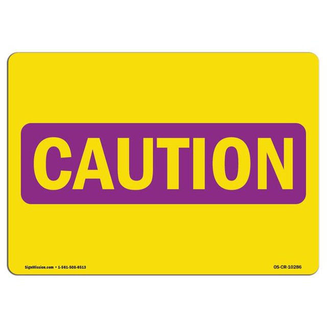 SignMission OS-CR-A-710-L-10286 Panneau de Radiation OSHA 7 x 10 Po - Dangers de Processus