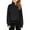 Black, variant on Byoo Toddler Girls Sweatshirt Solid Color Half Zip Full Sleeve Stand Collar Shirt with Pocket Active Soft Pullover Top