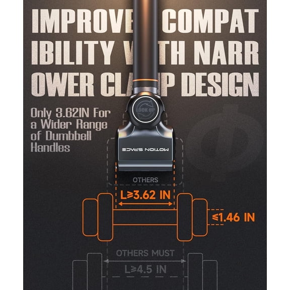 Flexible Dumbbell Converter Bar - 260 LBS Capacity Alloy Steel Weight Lifting Adapter for Home Gym