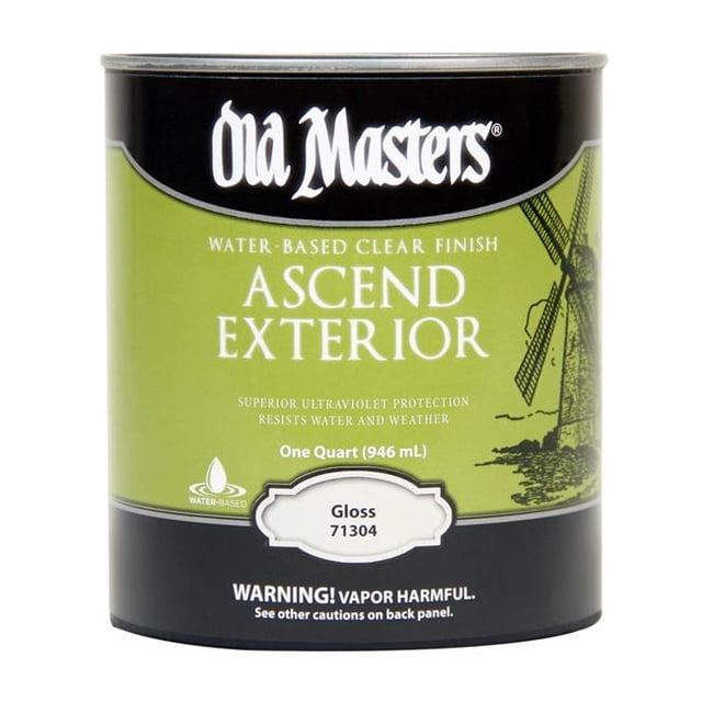 1 qt. Ascend Gloss Finition Claire à Base d'Eau - Lot de 4
