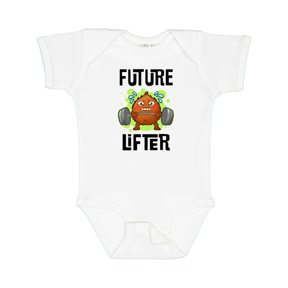 Inktastic Weightlifting Funny Future Lifter Boys or Girls Baby Bodysuit