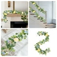 thumbnail image 2 of Twfbrm 5.9FT Flower Garland Artificial Butterfly Vines Flowers Garland for Bedroom, Greenery Hanging Flower Vines Floral Garland Decorations for Wedding Party Wall Room Decor, 2 of 7