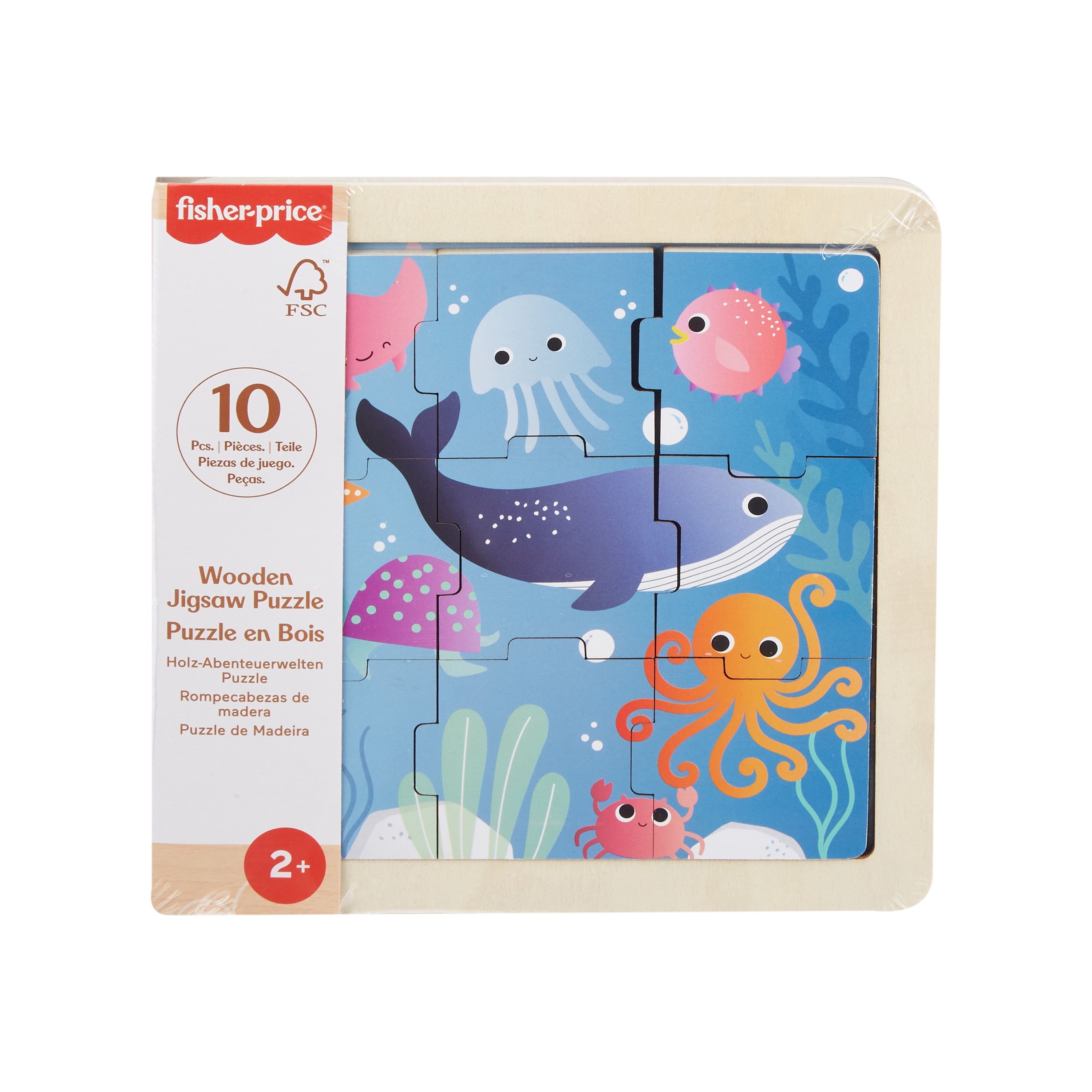 Fisher-Price Collection Casse têtes en bois, enfants préscolaires