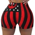 thumbnail image 2 of Lsque Nautical American Flag Pattern High Waisted Biker Shorts for Women-Tummy Control Fitness Athletic Workout Running Yoga Gym Shorts,Moisture-Wicking-Large, 2 of 9