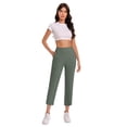 thumbnail image 6 of Work Pants for Women High Waist Stretch Formal Dress Suit Pants Casual Business Slim Fit Office Trousers Slacks, 6 of 6