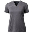 thumbnail image 2 of Women's Cutter & Buck Heather Charcoal San Diego State Aztecs Forge Blade V-Neck Top, 2 of 3