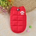 thumbnail image 1 of QJUHUNG Dog Vest Jacket with Cute Paw Print - Snap Button Closure  Polyester Filled  Machine Washable  Non-Waterproof  All-Season Pet Outerwear for Small to Medium Breeds - Cozy Warm Fall, 1 of 7